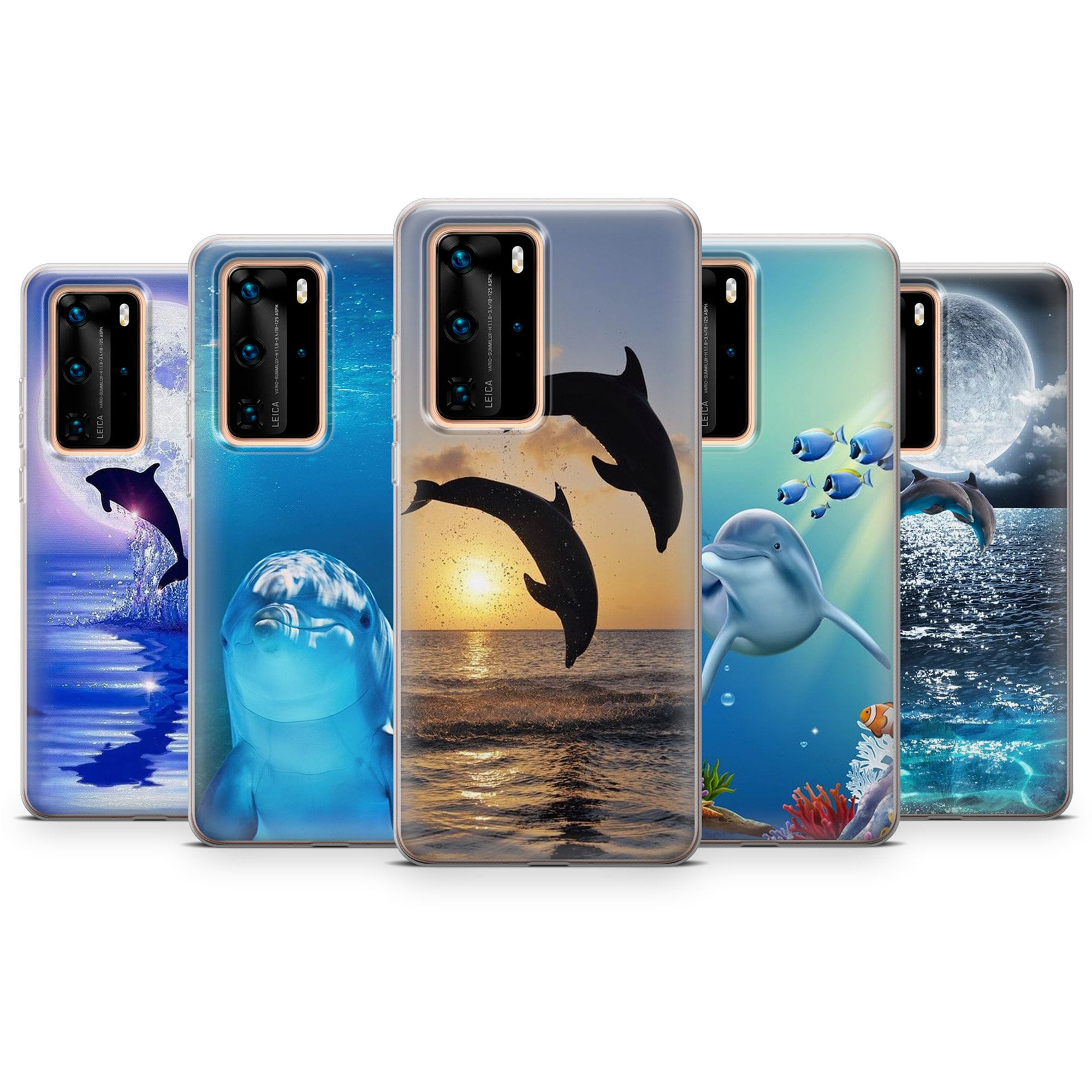 【howie】dolphin case▲Smart phone case Dolphin Phone Case, Animal Phone Cover for iPhone 16, 15, 14