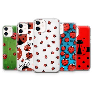 Ladybug Phone Case, Ladybird Phone Cover for iPhone 16, 15, 14, 13, 12, 11 Pro Max, Samsung S25, S24 Fe, S23, Galaxy A56, Google Pixel 9 Pro