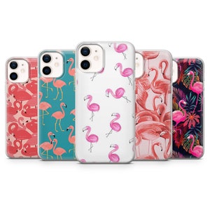 Flamingo Phone Case, Animal Phone Cover for iPhone 16, 15, 14, 13, 12, 11 Pro Max, Samsung S25, S24 Fe, S23, S22, Galaxy A36, Google Pixel 9