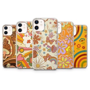 Groovy Phone Case, Hippie Phone Cover for iPhone 16, 15, 14, 13, 12, 11 Pro Max, Samsung S25, S24 Fe, S23, Galaxy A56, Google Pixel 9 Pro XL