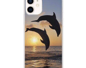 Dolphin Phone Case, Animal Phone Cover for iPhone 16, 15, 14