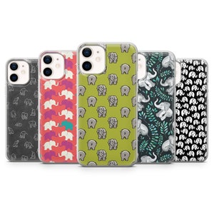 Elephant Phone Case, Animal Phone Cover for iPhone 16, 15, 14, 13, 12, 11 Pro Max, Samsung S25, S24 Fe, S23, S22, Galaxy A56, Google Pixel 9