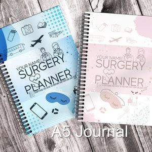 Surgery Planner Journal for cosmetic surgery procedures such as liposuction, BBL. Post Op Pre Op daily medication and emotion tracking