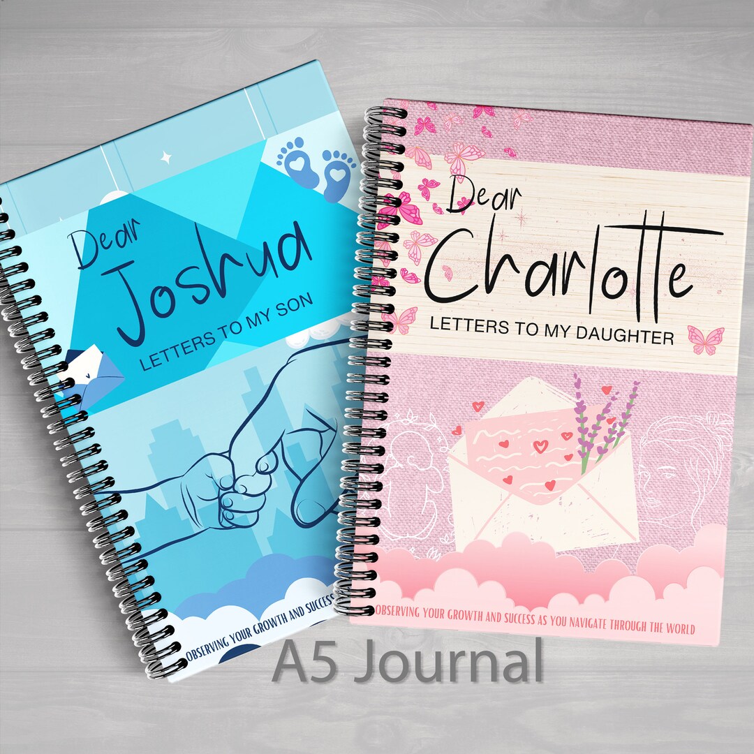 Personalized A5 Letters Journal: for Son or Daughter - Etsy