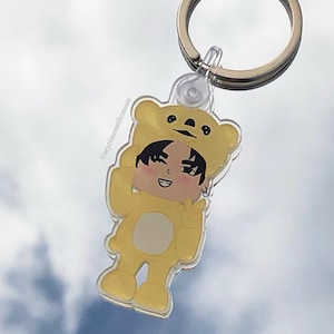 TXT Yeonjun Teddy Bear Suit Acrylic Keyring / Keychain