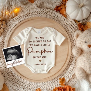 Fall Pregnancy Announcement Digital, Baby Announcement, Social Media Reveal
