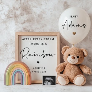Cyfrowe ogłoszenie o ciąży Rainbow Baby, Po każdej burzy jest ogłoszenie o Rainbow Baby, Ujawnienie dziecka, Ujawnienie w mediach społecznościowych