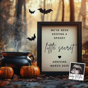 Halloween Pregnancy Announcement Digital Social Media Facebook Instagram Baby Reveal