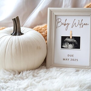 Fall Pumpkin Pregnancy Announcement: Social Media Reveal (Digital)