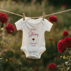 Valentine&#39;s Day Digital Pregnancy Announcement, Baby Announcement, Baby Reveal, Social Media Reveal, Editable Template, February Baby