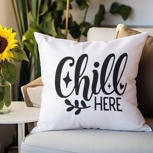 Chill Here Pillow Etsy UK
