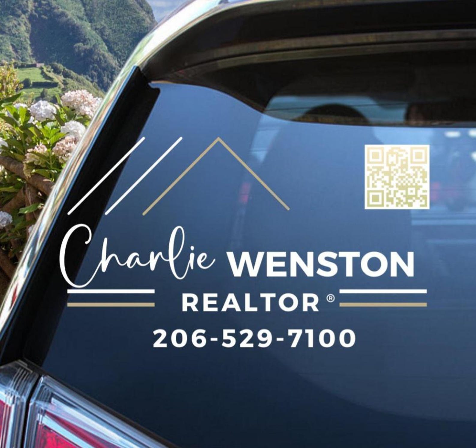 Realtor Decal Sign Realtor Decal, QR Code Decal, Real Estate Marketing Decal, Custom ...