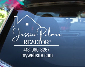 Custom Realtor Decal| REALTOR Decal | Real Estate Agent Decal | Real Estate Decal | Vinyl Decals