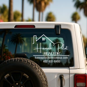 Custom Realtor Decal| REALTOR Decal | Real Estate Agent Decal | Real Estate Decal | Vinyl Decals