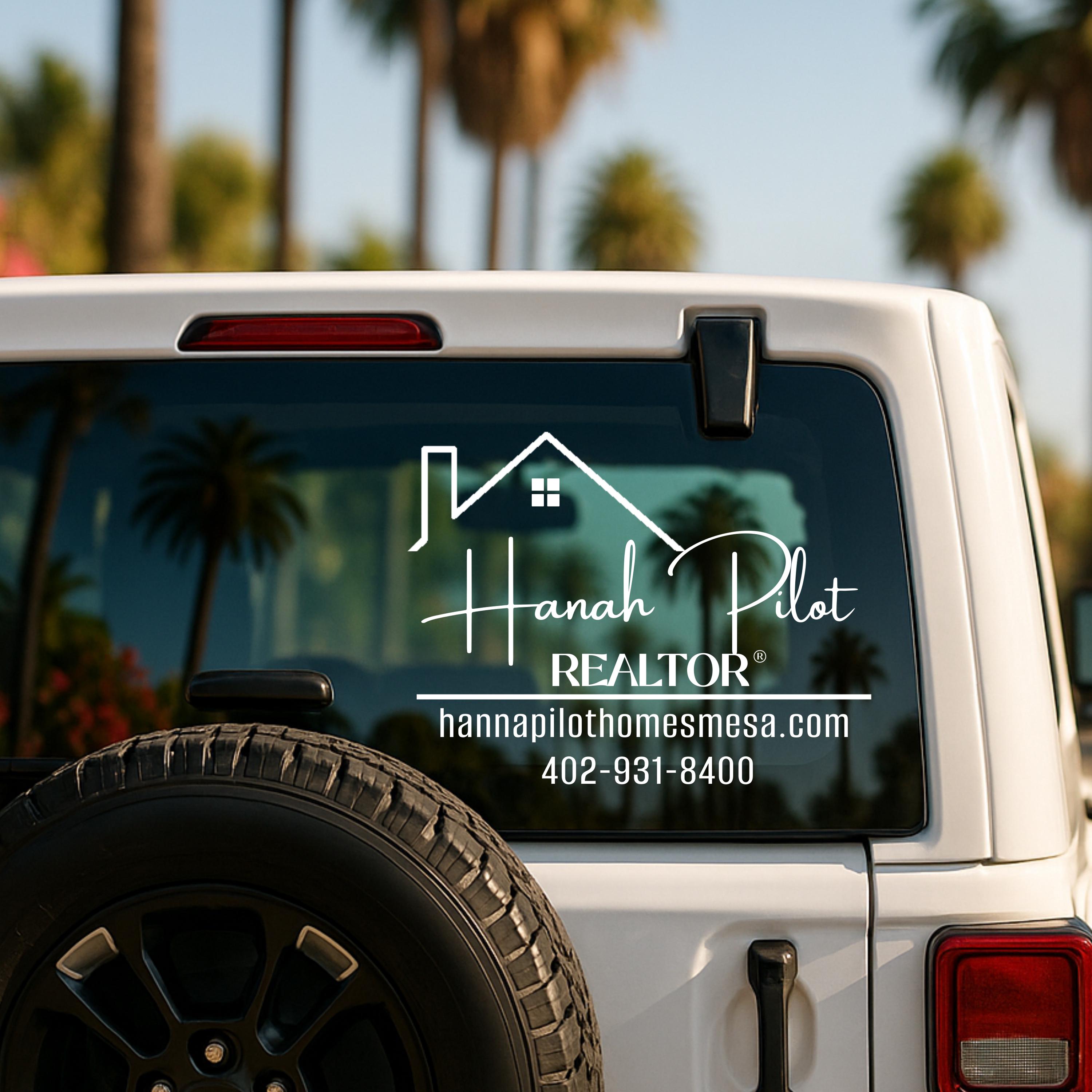 Custom Realtor Decal| REALTOR Decal | Real Estate Agent Decal | Real Estate Decal | Vinyl Decals