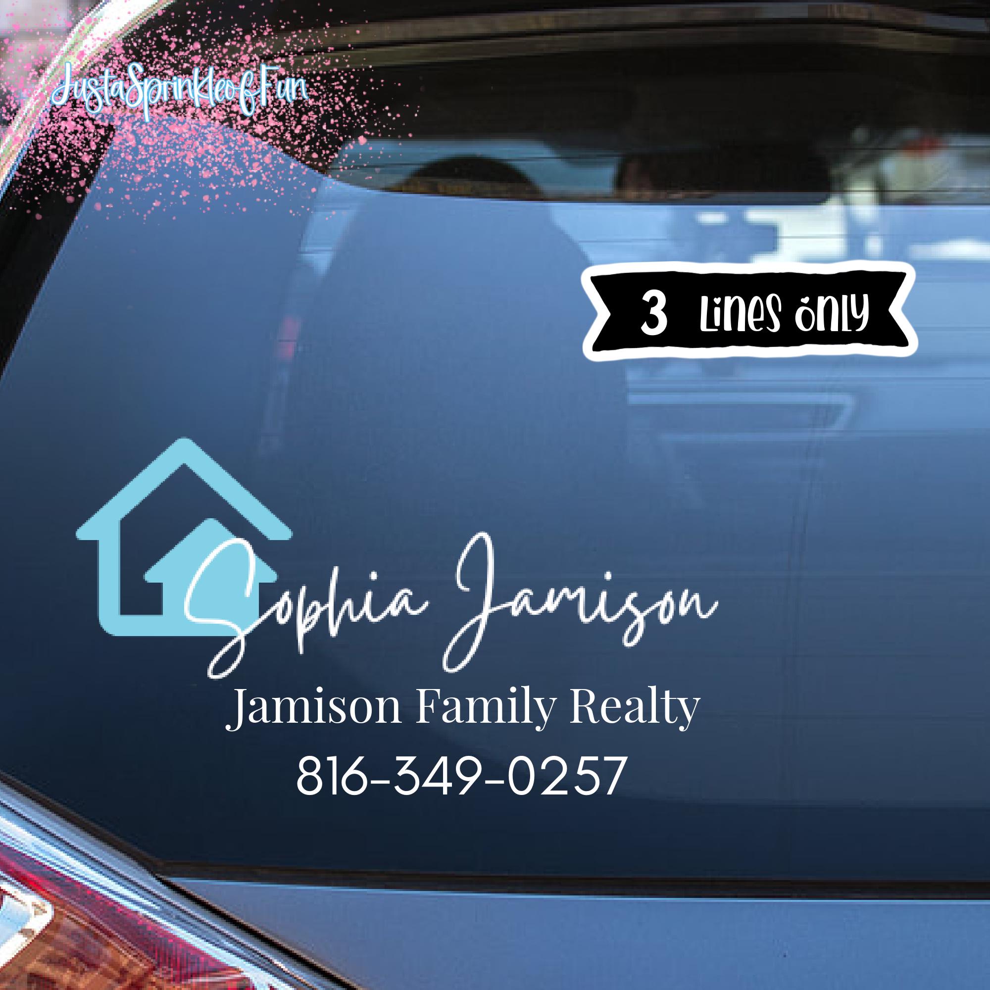 Realtor Decal Sign Custom Decal| REALTOR Decal | Real Estate Agent Decal | Real Estate ...