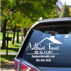 Real Estate Decal, House with Hearts,  Realtor Sticker, Vinyl Marketing logo, Vinyl Decals for cars, Personalized Gift, Watercolor.