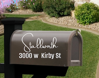 Custom Mailbox Decal | Custom Mailbox Decal | Address Decal | House number decal | Mailbox Numbers | Name Decal | Mailbox Stickers | Mailbox