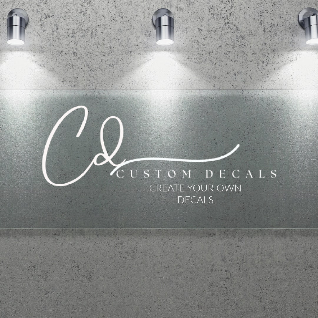 Custom Vinyl Decals Car Decal Business Logo Vinyl Sticker Etsy