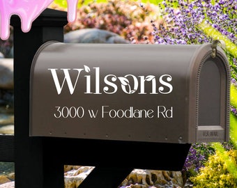 Mailbox Decal | Custom Mailbox Decal | Address Decal | House number decal | Mailbox Numbers | Name Decal | Mailbox Stickers | Mailbox