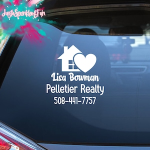 Custom Realtor Decal| REALTOR Decal | Real Estate Agent Decal | Real Estate Decal | Vinyl Decals