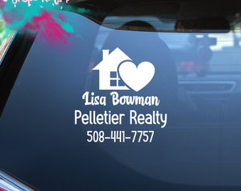 Custom Realtor Decal| REALTOR Decal | Real Estate Agent Decal | Real Estate Decal | Vinyl Decals