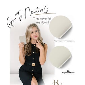 Des neutres incontournables ! neutres SÉCURITAIRES vers lesquels les architectes d'intérieur professionnels se tournent ! Couleurs de peinture neutres parfaites, neutres chauds sans jaune