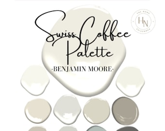 Swiss Coffee Paint Palette- Benjamin Moore