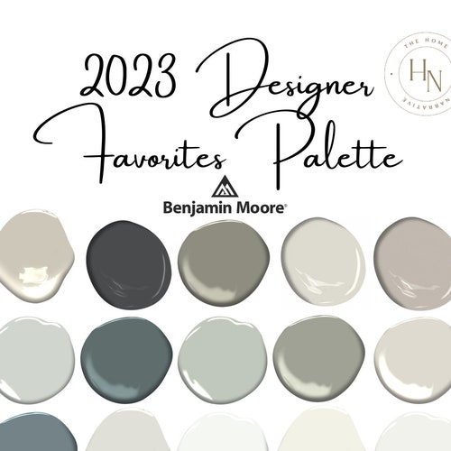 Modern Farmhouse Color Palette Benjamin Moore Interior Paint Etsy