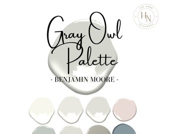 Gray Owl Paint Palette- Benjamin Moore