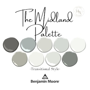 Benjamin Moore- The Midland- Tavolozza domestica moderna di transizione