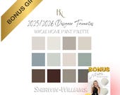 2025-2026 SHERWIN WILLIAMS Designer Favourites Paint Palette- Timeless colors, trending paint colours, best neutral paint, organic modern