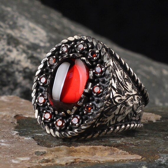 Red Zircon Ring