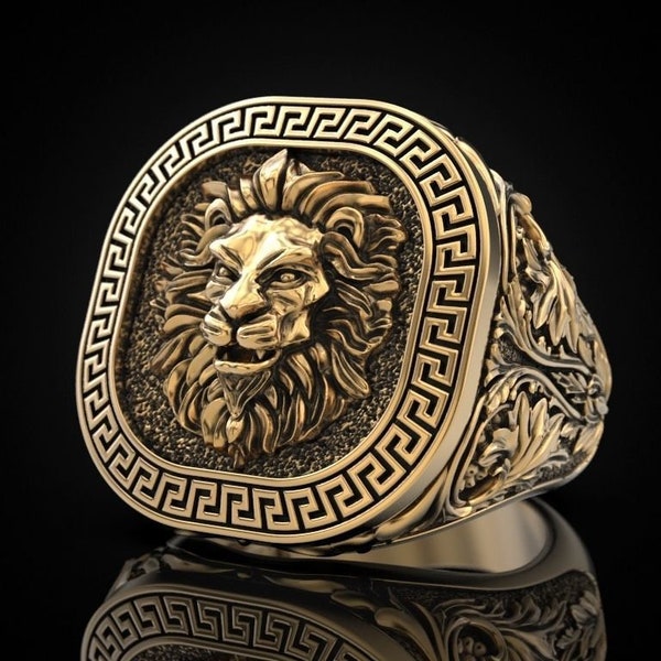 Pinky Ring Men Gold Etsy