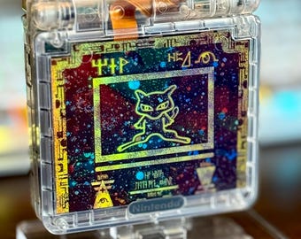 Ancient Mew Game Boy Advance SP – Backlit IPS, USB-C + Protective Storage Case