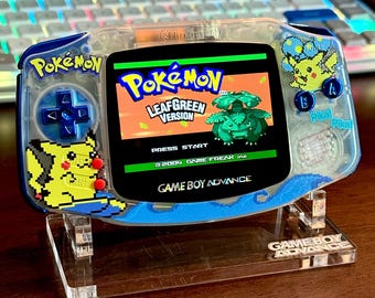 Surfing Pikachu Game Boy Advance | IPS Backlit Screen, Protective Case, Enhanced Audio + 100 Day Warranty