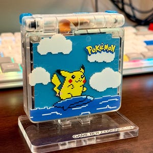 Surfing Pikachu Edition | Gameboy Advance SP 2026 IPS V5 | Modded Gba SP Console