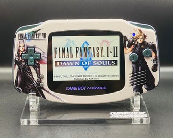 FINAL FANTASY 7 Custom Gameboy Advance Mod w/ Backlit GBA Mod, Enhanced Audio + Upgrades Available!!