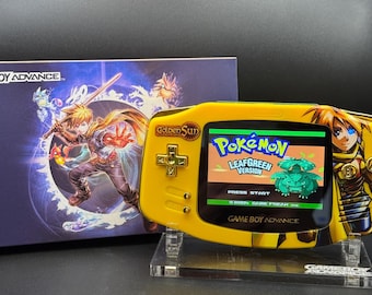 Gameboy Advance Golden Sun personalizado: pantalla IPS retroiluminada y audio mejorado