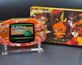 Torchic Pokémon Gameboy Advance, retroiluminación IPS, gatillos de clic