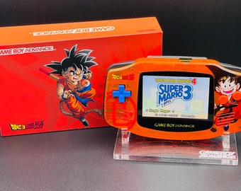 DRAGONBALL Z Modded Gameboy Advance Console w/ Backlit Screen, Enhanced Audio, Clicky Triggers + Upgrades Available!