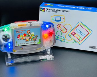 Super Famicom Custom Gameboy Advance: IPS Backlit Screen & Enhanced Audio