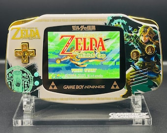 ZELDA TOTK Custom Gameboy Advance Mod w/ Backlit GBA Mod, Enhanced Audio + Upgrades Available!!