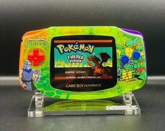 GREEN TURTLES Gameboy Advance Mod w/ Backlit GBA Mod, Enhanced Audio + Upgrades Available!