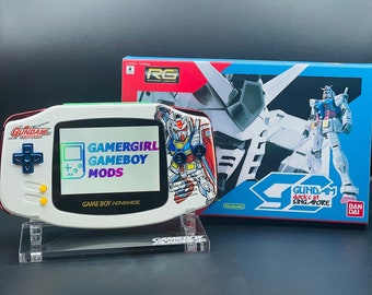 GUNDAM CHROME Custom Gameboy Advance Mod w/ Backlit GBA Mod, Enhanced Audio + Upgrades Available!!