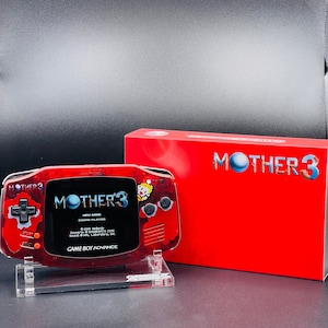 Mother 3 Themed Gameboy Advance w/ IPS Backlit GBA Screen, Enhanced Audio + Gift Box!
