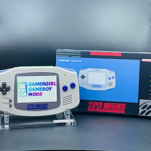SNES Themed Custom Gameboy Advance w/ Backlit IPS Screen, Enhanced Audio + Upgrades Available!!