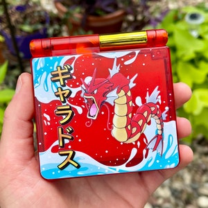 Red Gyarados Edition | Gameboy Advance SP IPS V5 | Modded Gba SP Console