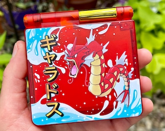 Edición Red Gyarados / Gameboy Advance SP IPS V5 / Consola GBA SP modificada