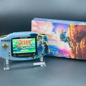 ZELDA Custom Gameboy Advance w/ IPS Backlit GBA Screen, Enhanced Audio + Upgrades Available!!